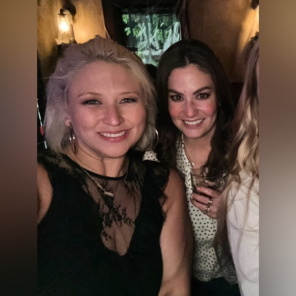 WAYF Black Lace Trim Sleeveless Blouse – Size Large - Picture 6 of 6